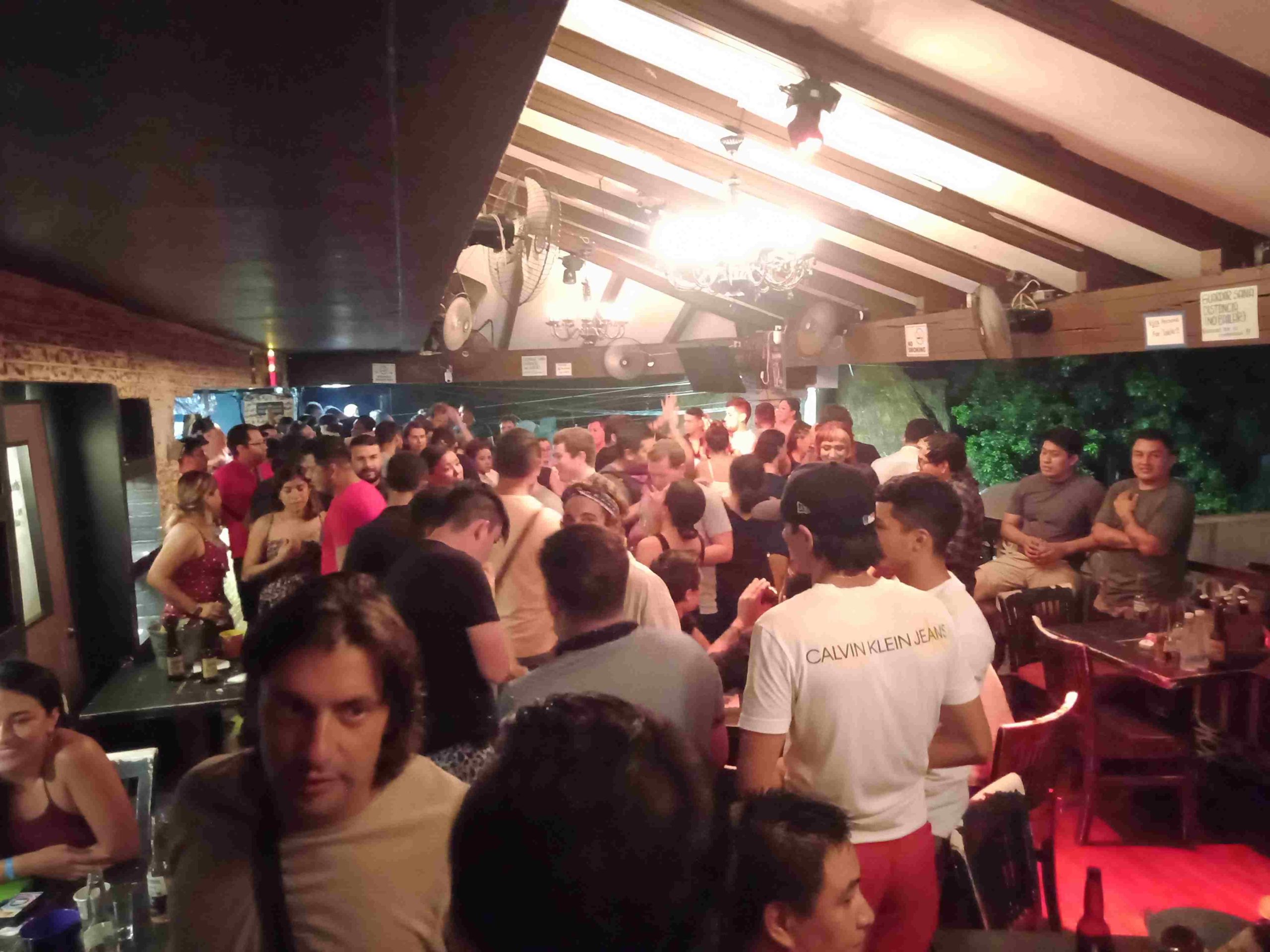 Nightlife in Playa, around 40% of the bars and discos are open